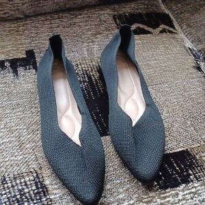 4/$80 New Black Pointed Slip-On Flats - Size EU42 (US10)